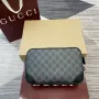 Gucci 821164 GG Emblem small toiletry case Black