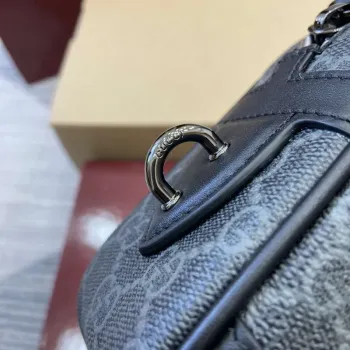 Gucci 821164 GG Emblem small toiletry case Black