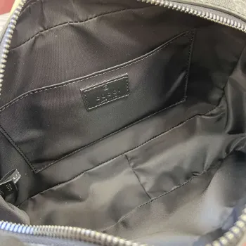 Gucci 821164 GG Emblem small toiletry case Black