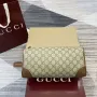 Gucci 821163 GG Emblem medium toiletry case Beige and dark brown