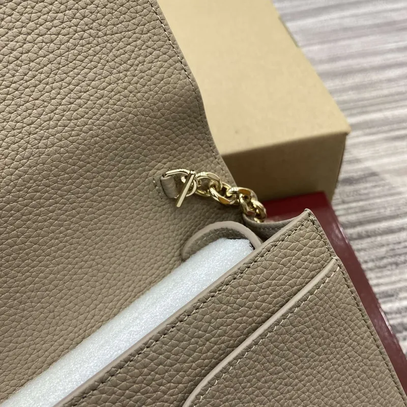 Gucci 818705 GG Emblem super mini shoulder bag Taupe