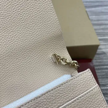 Gucci 818705 GG Emblem super mini shoulder bag Beige
