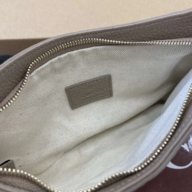 Gucci 815278 GG Emblem super mini bag Apricot