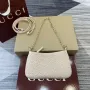 Gucci 815278 GG Emblem super mini bag Beige