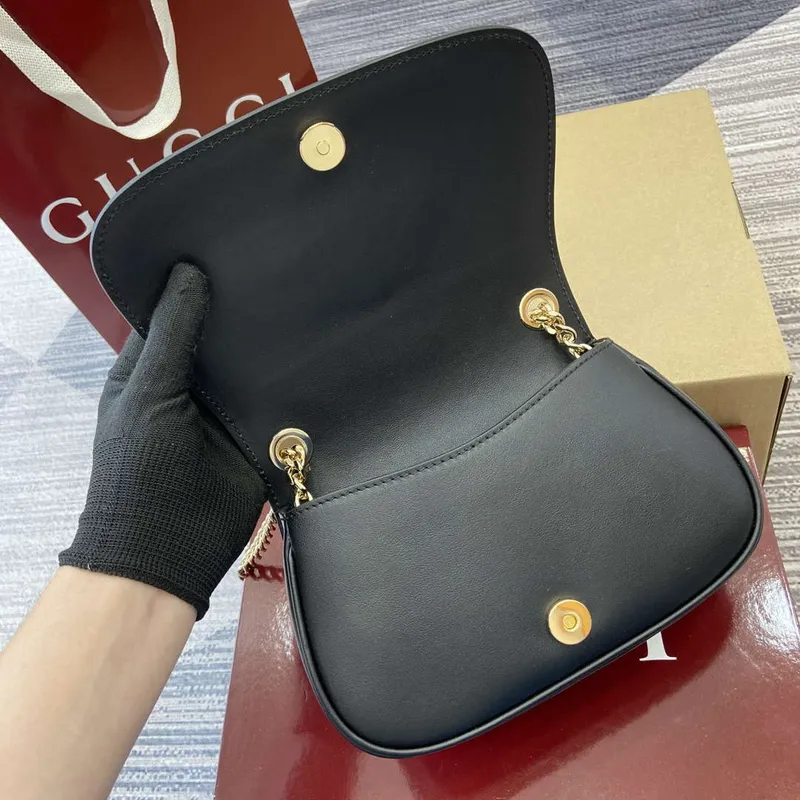 Gucci 815711 Gucci Blondie mini shoulder bag Black