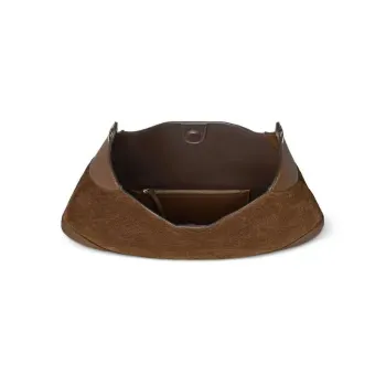 Gucci 815924 Gucci Body Suede Medium Shoulder Bag Brown