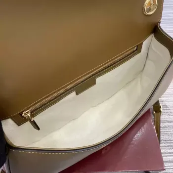 Gucci 815719 Gucci Blondie Medium top handle bag Light brown suede