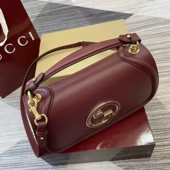 Gucci 815719 Gucci Blondie Medium top handle bag Wine Red