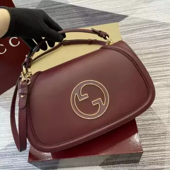 Gucci 815719 Gucci Blondie Medium top handle bag Wine Red