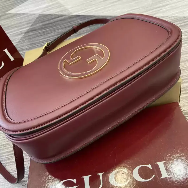 Gucci 815719 Gucci Blondie Medium top handle bag Wine Red