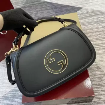 Gucci 815719 Gucci Blondie Medium top handle bag Black