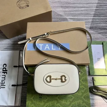 Gucci Horsebit 1955 mini shoulder bag 760196 White