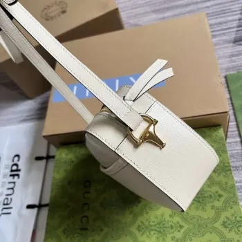 Gucci Horsebit 1955 mini shoulder bag 760196 White