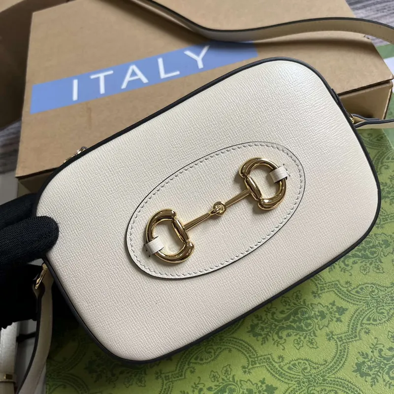 Gucci Horsebit 1955 mini shoulder bag 760196 White