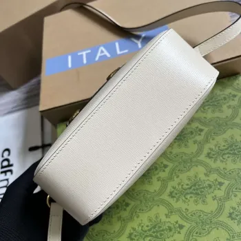 Gucci Horsebit 1955 mini shoulder bag 760196 White