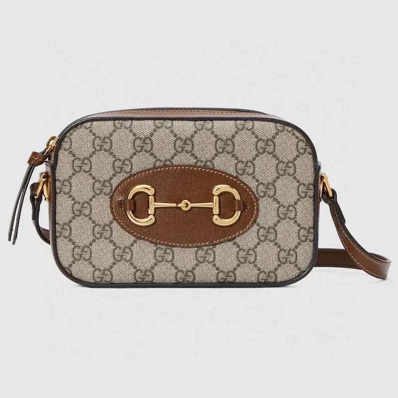 Gucci Horsebit 1955 mini shoulder bag 760196 Brown &Beige