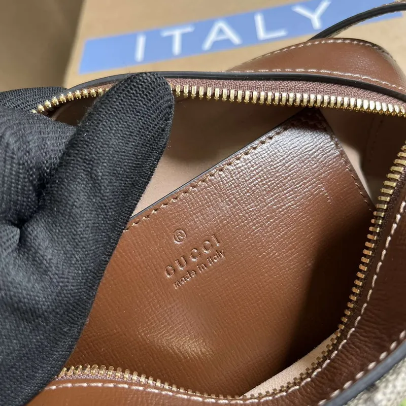 Gucci Horsebit 1955 mini shoulder bag 760196 Brown &Beige