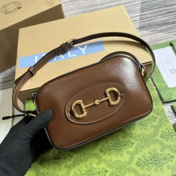 Gucci Horsebit 1955 mini shoulder bag 760196 Brown