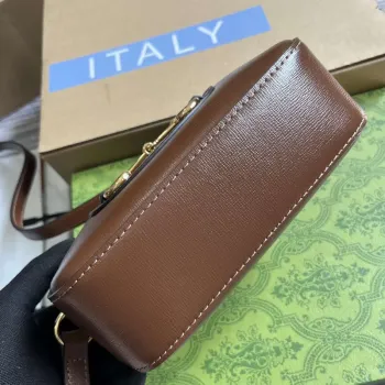 Gucci Horsebit 1955 mini shoulder bag 760196 Brown