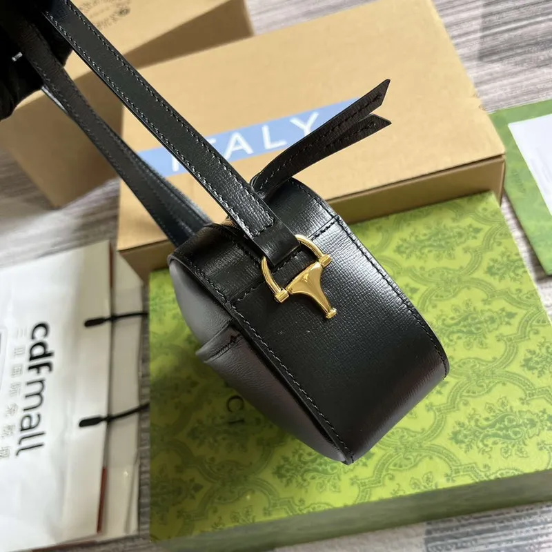 Gucci Horsebit 1955 mini shoulder bag 760196 Black