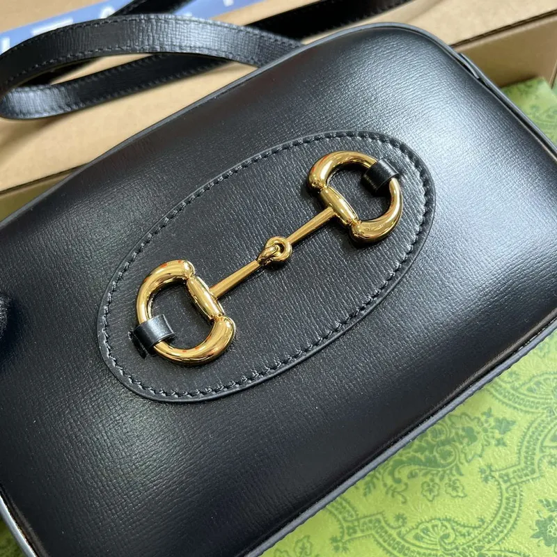 Gucci Horsebit 1955 mini shoulder bag 760196 Black