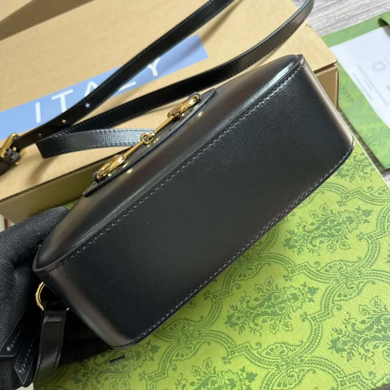 Gucci Horsebit 1955 mini shoulder bag 760196 Black