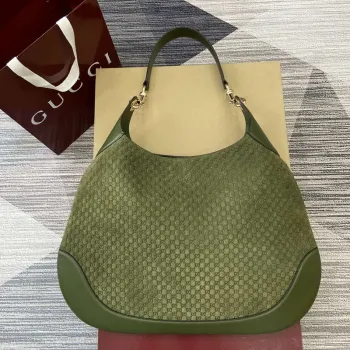 Gucci 815924 Gucci B Medium Shoulder Bag Green