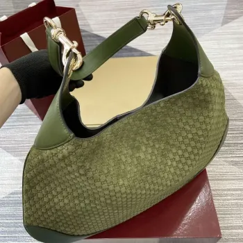 Gucci 815924 Gucci B Medium Shoulder Bag Green