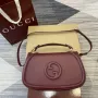 Gucci 815716 Gucci Blondie Medium top handle bag Wine Red