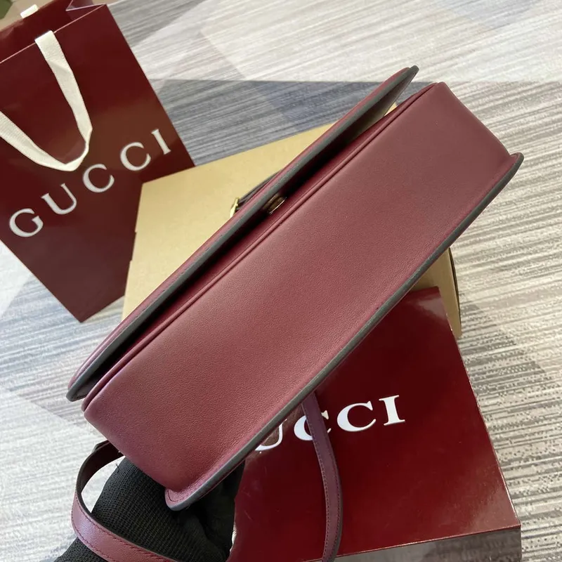 Gucci 815716 Gucci Blondie Medium top handle bag Wine Red