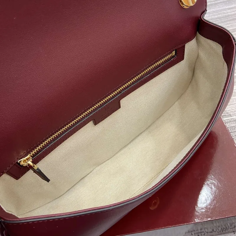Gucci 815716 Gucci Blondie Medium top handle bag Wine Red