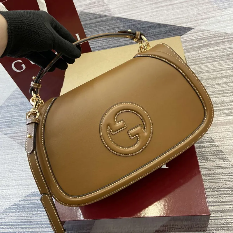 Gucci 815716 Gucci Blondie Medium top handle bag Brown