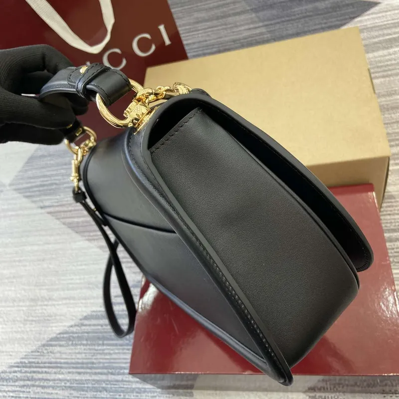Gucci 815716 Gucci Blondie Medium top handle bag Black