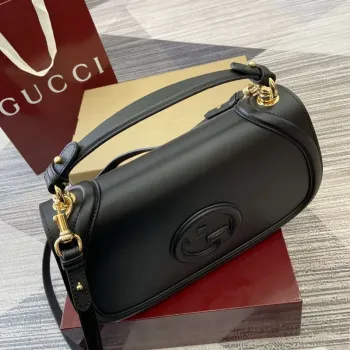 Gucci 815716 Gucci Blondie Medium top handle bag Black