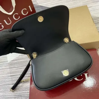 Gucci 815711 Gucci Blondie mini shoulder bag Beige＆Black