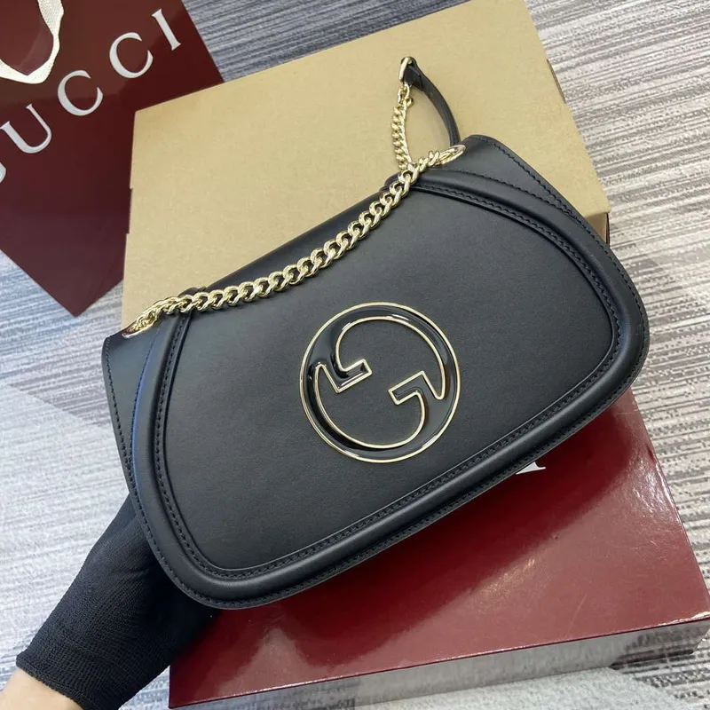 Gucci 815715 Gucci Blondie small shoulder bag Black