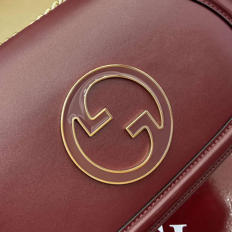Gucci 815715 Gucci Blondie small shoulder bag Wine Red