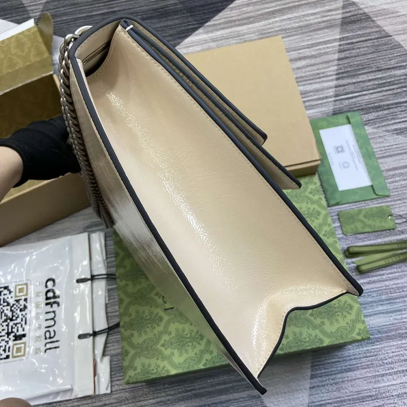 Gucci 795003 Dionysus large shoulder bag Light Gray