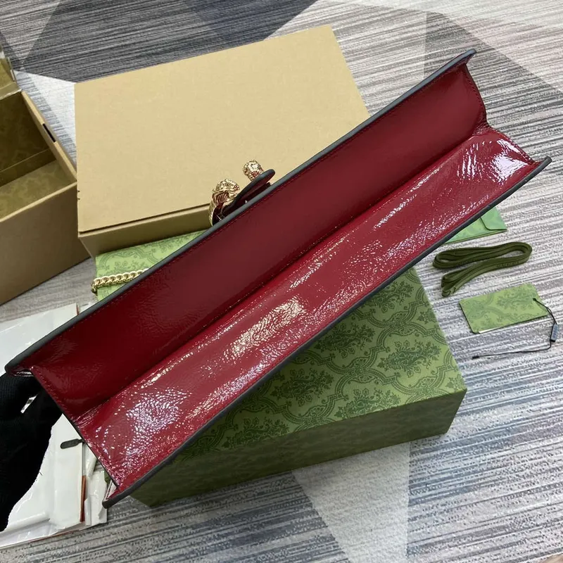 Gucci 795003 Dionysus large shoulder bag Wine Red