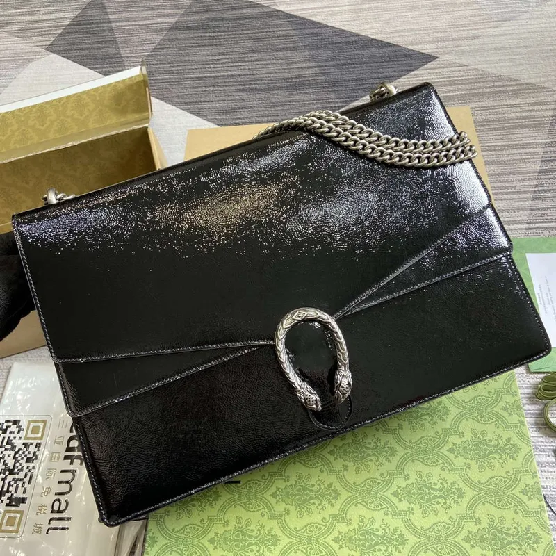 Gucci 795003 Dionysus large shoulder bag Black