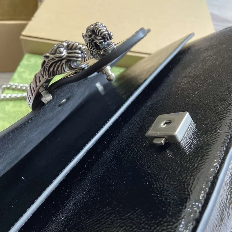 Gucci 795003 Dionysus large shoulder bag Black