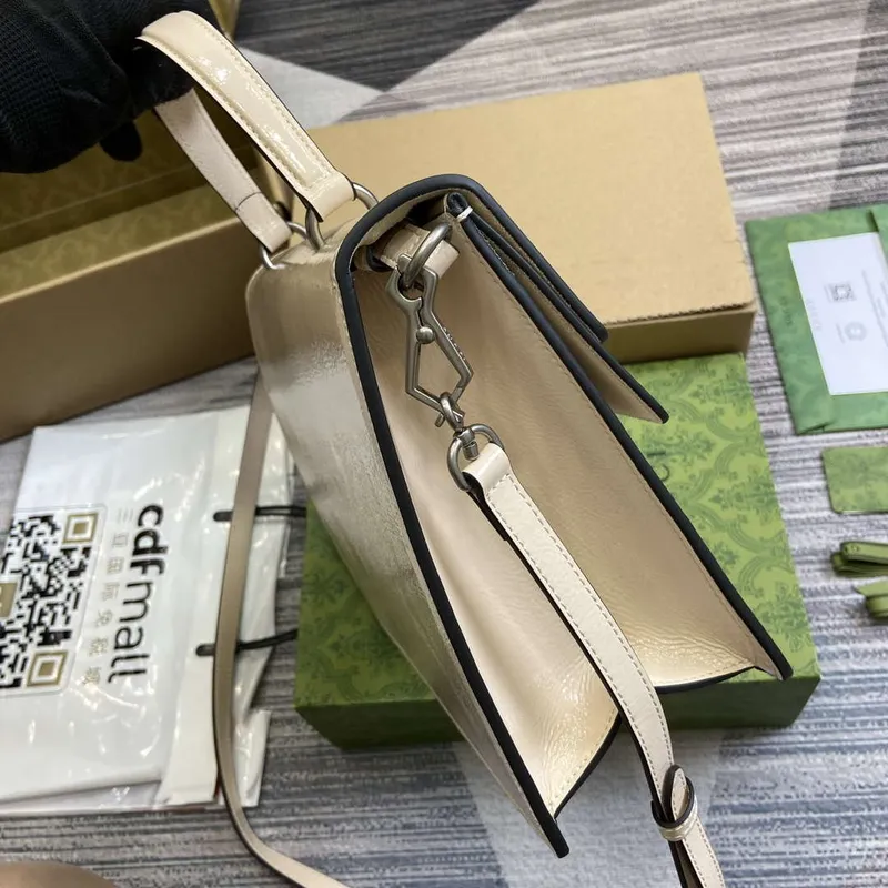 Gucci 795007 Dionysus medium top handle bag Light Gray