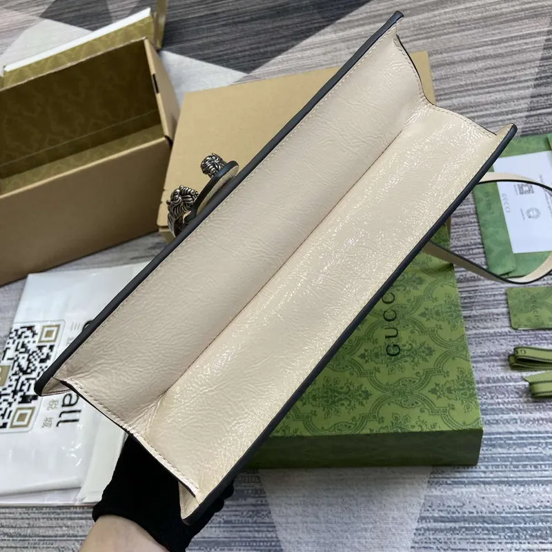 Gucci 795007 Dionysus medium top handle bag Light Gray