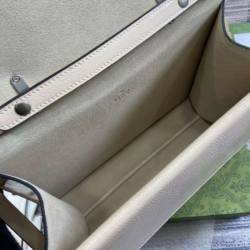 Gucci 795007 Dionysus medium top handle bag Light Gray
