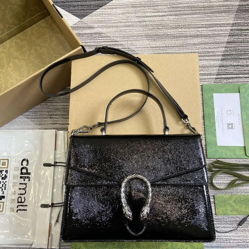 Gucci 795007 Dionysus medium top handle bag Black