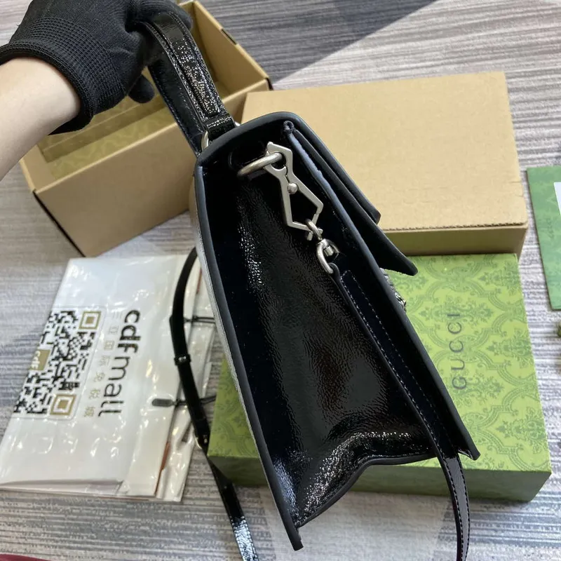 Gucci 795007 Dionysus medium top handle bag Black