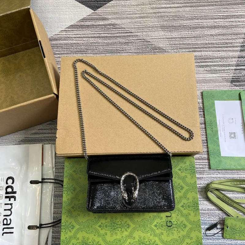 Gucci 795368 Dionysus super mini bag Black