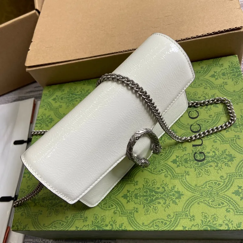 Gucci 795368 Dionysus super mini bag Light Gray