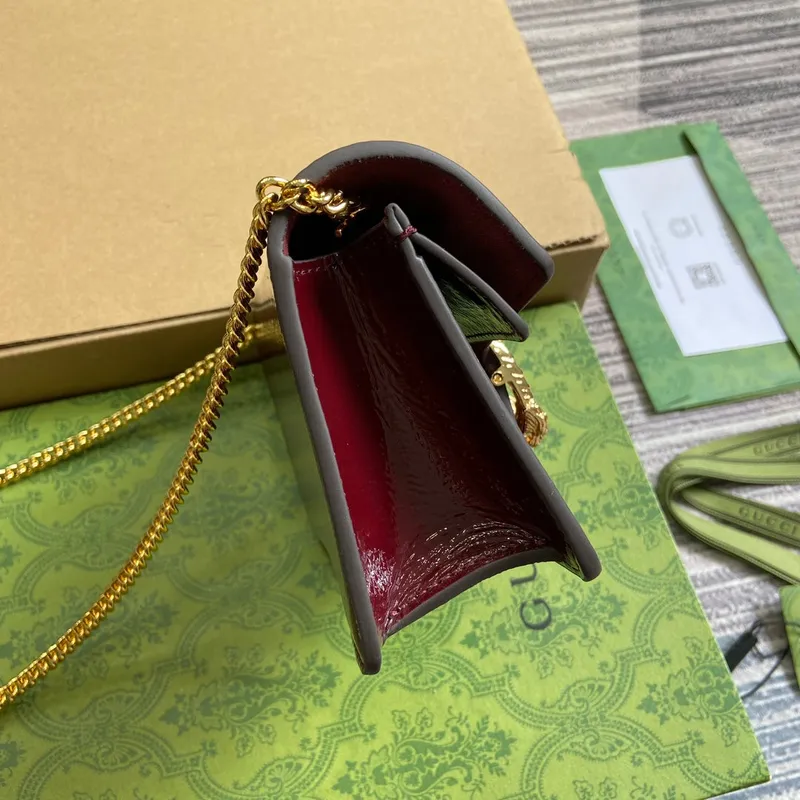 Gucci 7953680AAA86207 Dionysus super mini bag Wine Red