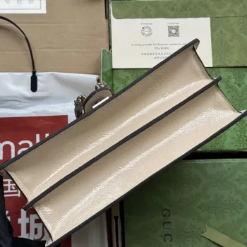 Gucci 795005 GG Dionysus small shoulder bag Light grey patent leather